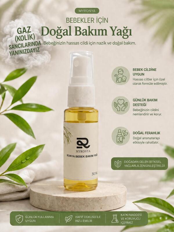 Bebek Bakım Yağı Kolik Bebekler İçin